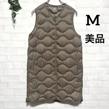 [새상품급] 유니클로 울트라 라이트 다운 롱 베스트 모카 브라운 M