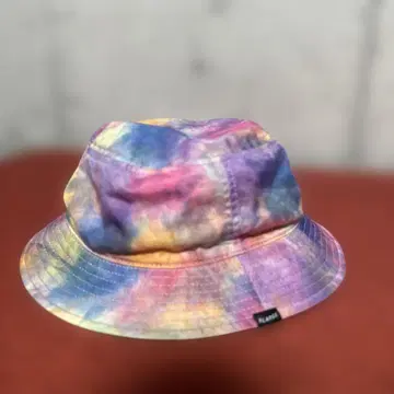 레어 X-LARGE 버킷 햇 타이다이 코튼 멀티 컬러 올 패턴
