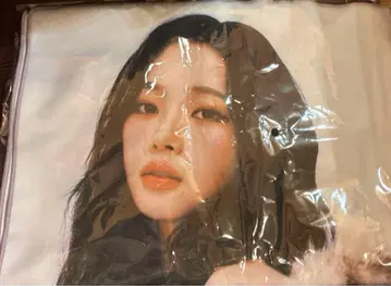 미개봉 새상품 aespa 일본 투어 한정판 슬로건 타월 카리나