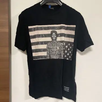 V VP 프린트 셔츠 블랙 A AP ROCKY