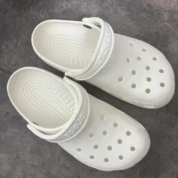 화이트 클로그 샌들 Crocs