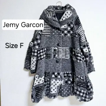 미사용 새상품 Jemy Garcon 패치워크 코트 사이즈 F