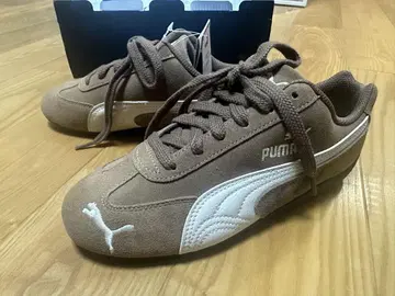 [ 새상품 ] PUMA 스피도 캣 브라운 스웨이드 스니커즈