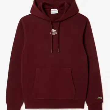 LACOSTE 후드티 버건디