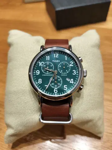 TIMEX 위켄더 크로노그래프 그린