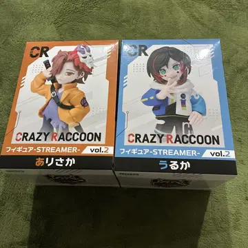 GIGO 한정판 피규어 CRAZY RACCOON 아리사카 & 우루카 세트