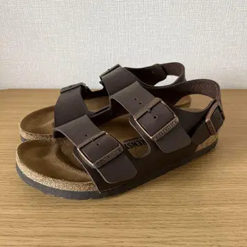 2,3회 착용 [BIRKENSTOCK] 밀라노 다크 브라운 37