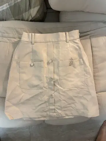 MARY QUANT 아이보리 타이트 스커트