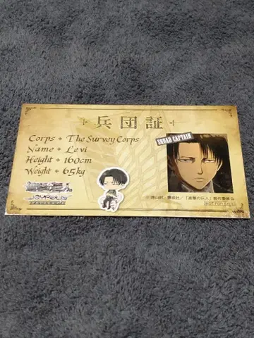 병단증 카드 리바이 진격의 거인