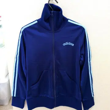 adidas 파랑 저지 집업 블루종