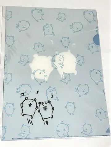 농담곰 클리어 파일 곰&퍼그 미개봉 새상품