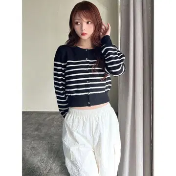RESEXXY 크루넥 니트 가디건