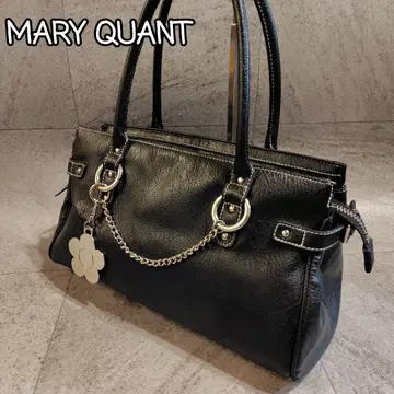 MARY QUANT 마리콴트 가죽 핸드백 Flowercharm