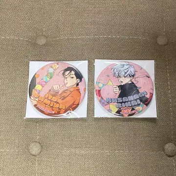 카리스마 쿠사나기 리카이 이토 후미야 2주년 캔뱃지 2개 세트
