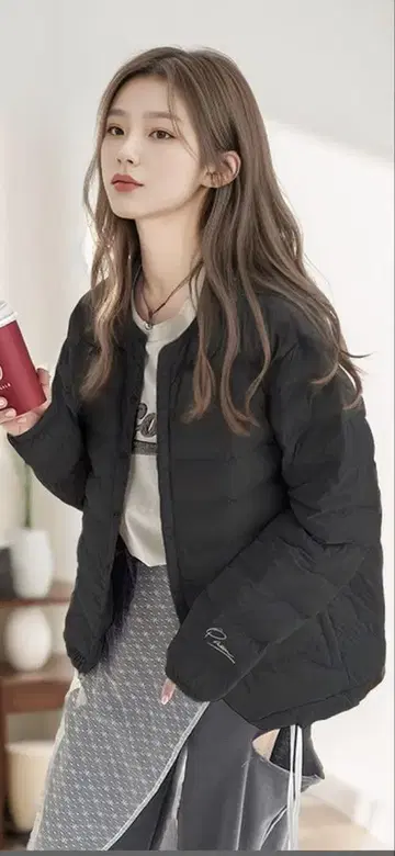 클래식 엘프 블랙 패딩 자켓
