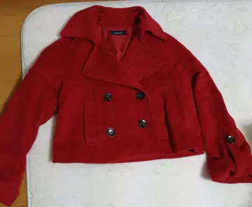 레드 더블 브레스트 숏코트 9AR