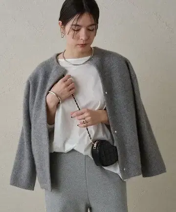 24AW 접결 니트 코트