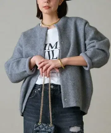 24AW 접결 니트 코트