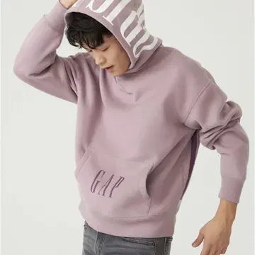 [ 새상품급 ] GAP pink 오버 사이즈 후드티 남성용 L