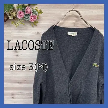 LACOSTE 라코스테 가디건 빈티지 그레이 M 사이즈 구제 의류
