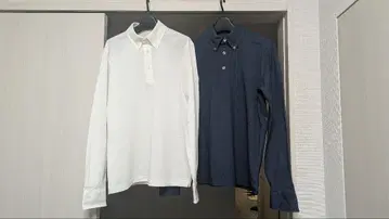 가마쿠라 셔츠 Kamakura Shirts 긴팔 피케 셔츠 2색 세트 S