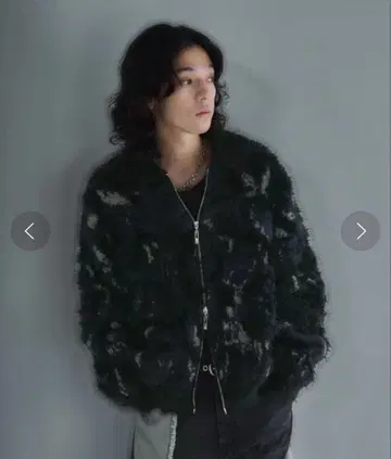 HARE MIX얀 플라워 니트 블루종