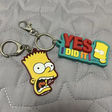 바트 심슨 키링 세트 캔 배지 덤 포함!