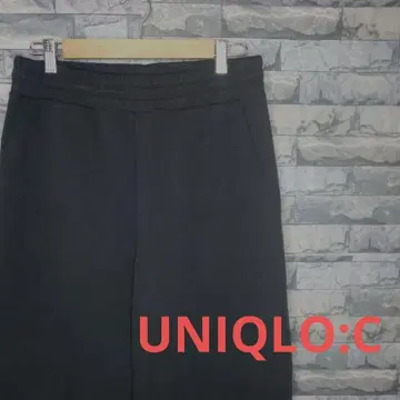 인기 만점 UNIQLO:C 블랙 스웨트 팬츠