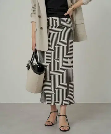 라운지 드레스 Loungedress 기하학 스커트 S 사이즈
