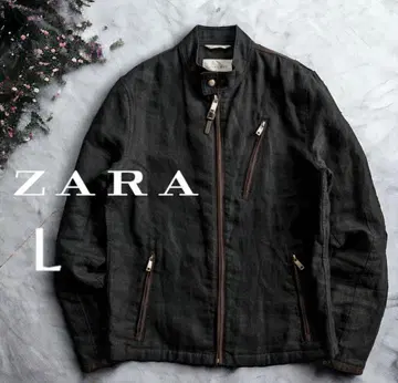 ZARA 린넨 스탠드 카라 자켓 L