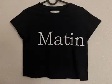 Matin Kim 블랙 반팔 T셔츠 F 사이즈