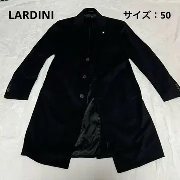 LARDINI 라르디니 캐시미어 100% 50 XL 블랙 코트