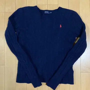 폴로 랄프 로렌 모 캐시미어 니트 스웨터 160 S 케이블 짜임