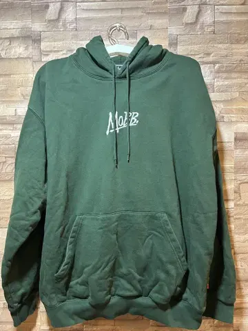 MOBB XL 후드 부착 후드티 셋업 속기모 그린