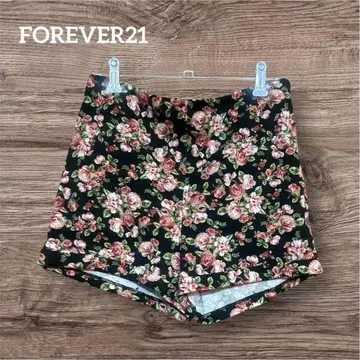 FOREVER21 꽃무늬 숏팬츠 L 사이즈 하프 팬츠