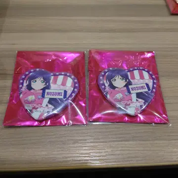 러브 라이브 시리즈 15주년 놀이공원 하트형 캔뱃지