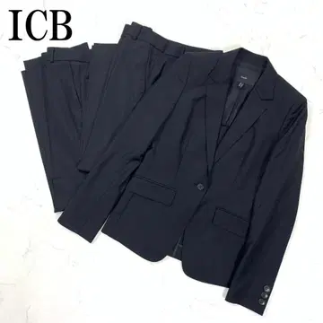 LA8300 ICB 아이씨비 수트 셋업 3점 블랙 울 9