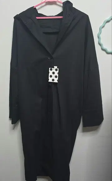 antiqua 롱 슬리브 코트 후드 부착