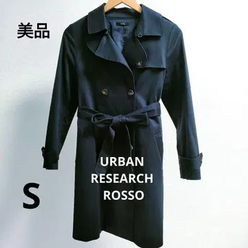 URBAN RESEARCH ROSSO 리본 트렌치코트 네이비