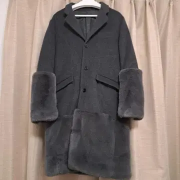 NO ID. 노아이디 퍼 절개 체스터 코트 3 그레이