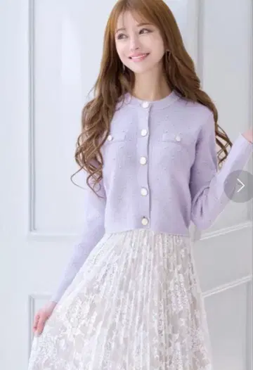 EmiriaWiz 연보라 리브 가디건 S