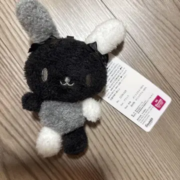 우사하나 마스코트 참 모노톤 블랙 복슬복슬 블랙 산리오 아베일