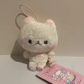 레어 아기 고양이 코튼 봉제 인형 마스코트 키링 헤이세이 레트로