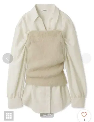 snidel 셔츠 세트 니트 베어 상의