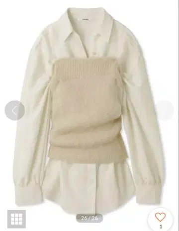 snidel 셔츠 세트 니트 베어 상의