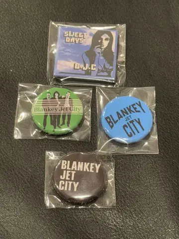 BLANKEYJETCITY 캔뱃지 4개 세트 D 블랑키 제트 시티
