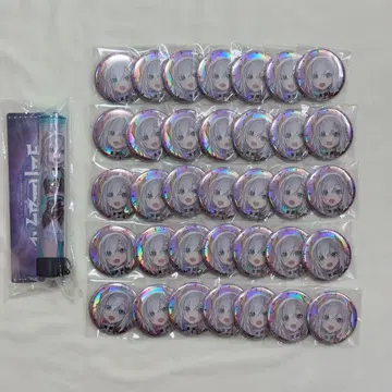 OVERTURE 아루스 아루마루 캔뱃지 펜라 튜브 니지산지