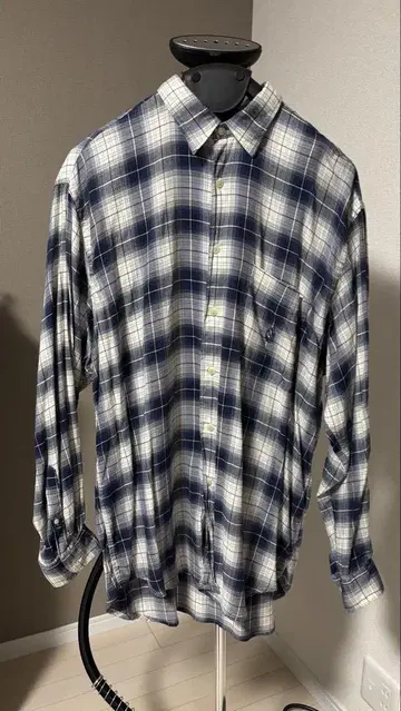 nautica 체크 무늬 긴팔 셔츠 L 사이즈