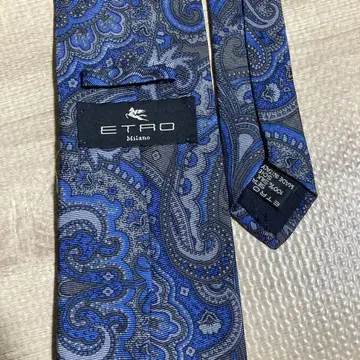 ETRO 페이즐리 넥타이 블루 계열