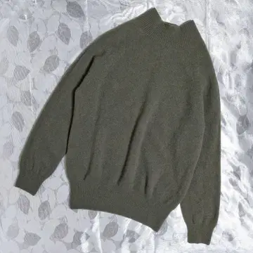 마가렛호웰 하이넥 니트 울 캐시미어 카키 계열 2